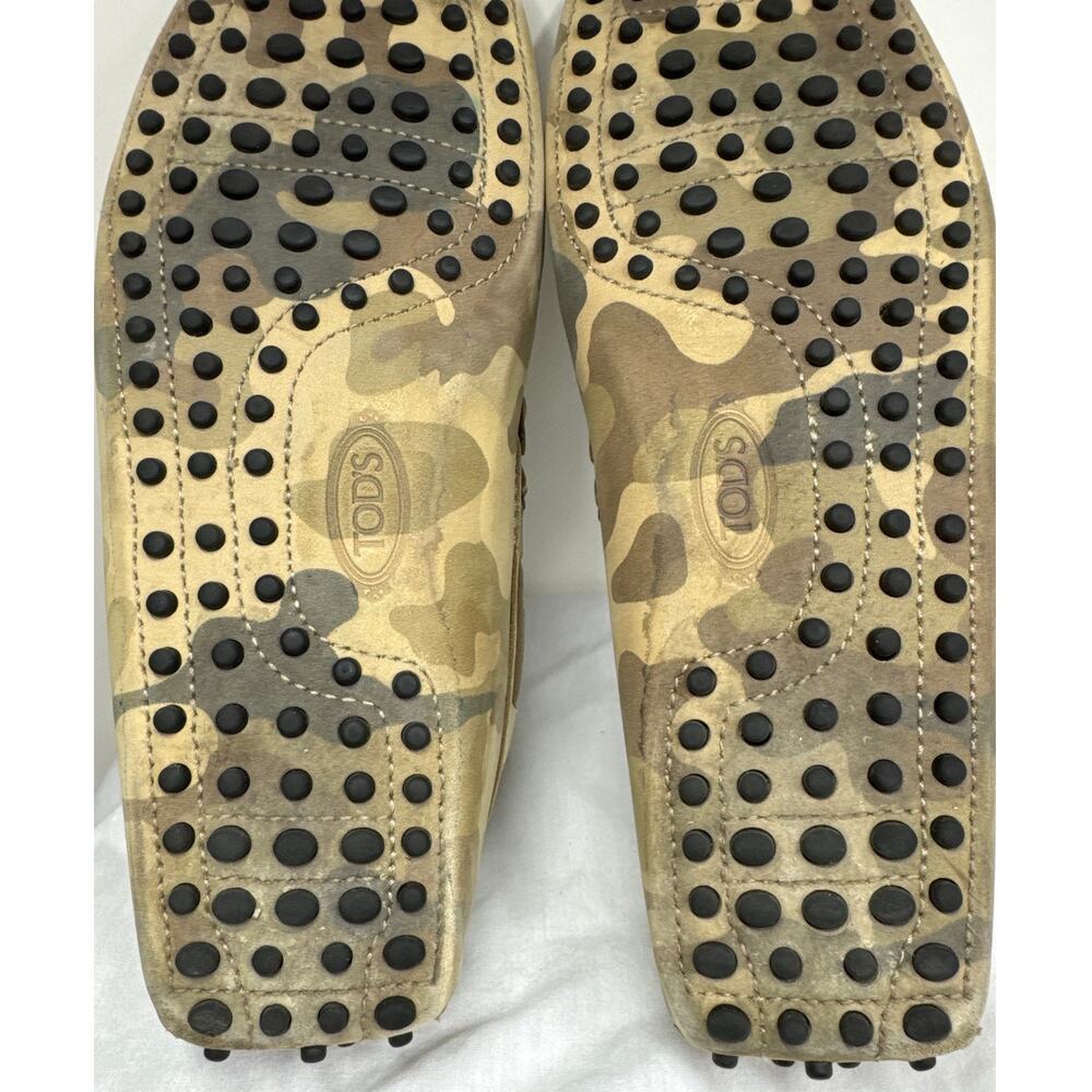 TOD'S Gommino Driving Shoes, Men's Size 8, Camo - Picture 13 of 15